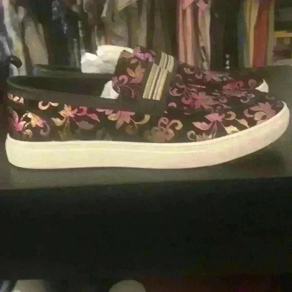 Robert Graham go go floral slip on sneaker men’s 10.5 - Picture 1 of 5